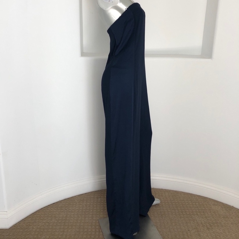 Zara Basic Collection Navy Strapless Jumpsuit - image 4